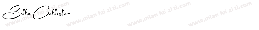 Sella Callista字体转换